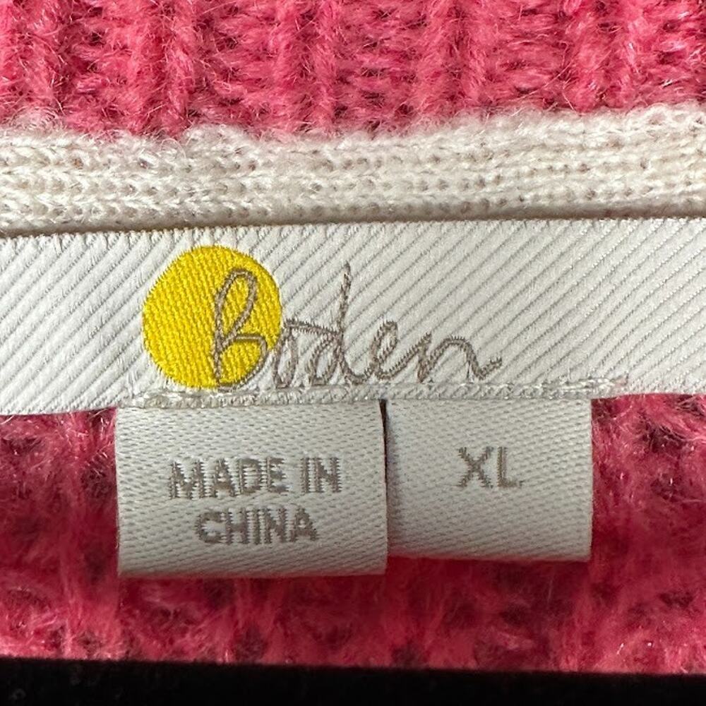 Boden Sweater Womens Extra Large Pink Knit Neutral Preppy Comfort Wool Blend - Picture 7 of 12
